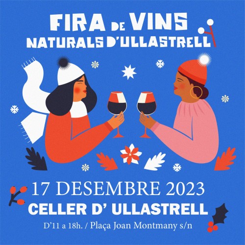 Cartell Fira de vins per l' Ajuntament d' Ullastrell